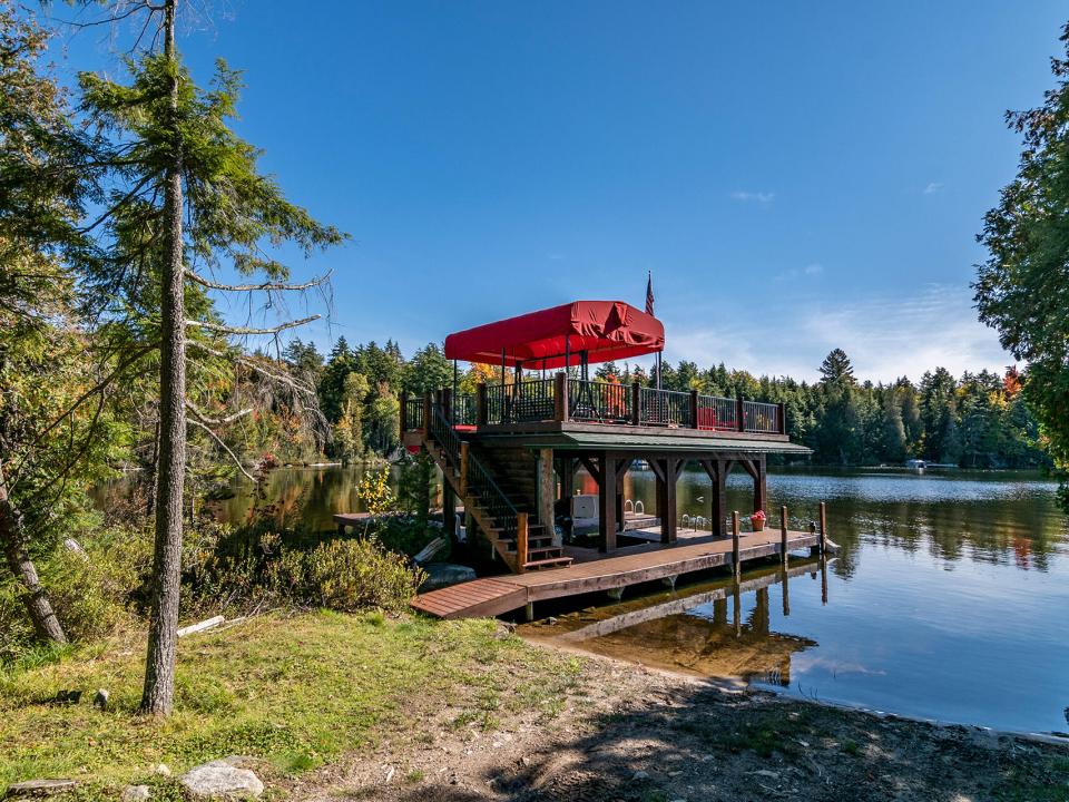 Boathouse With Sandy Beach