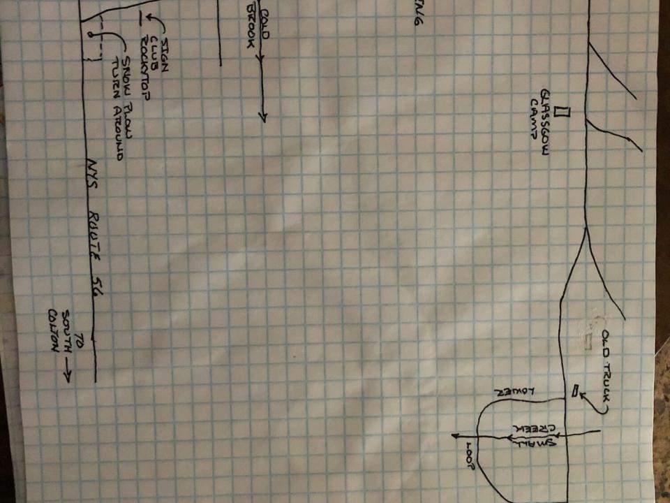 Brown - Colton camp map hand written