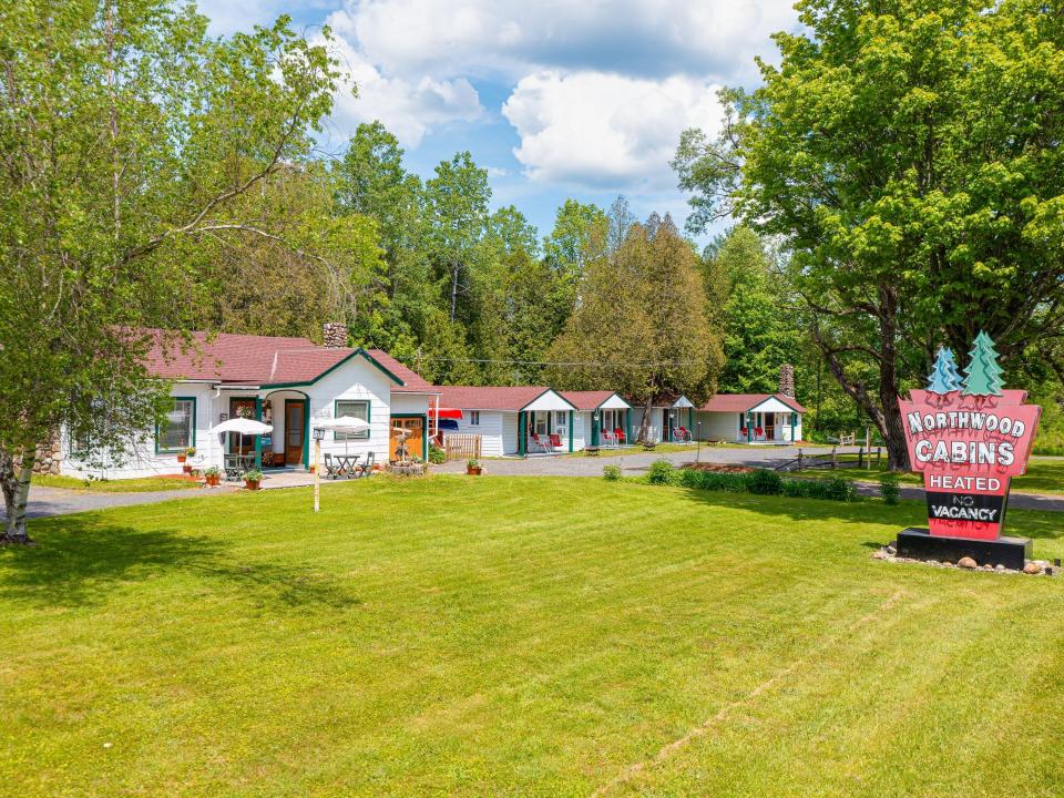 Northwood Cabins - aerial of east side c