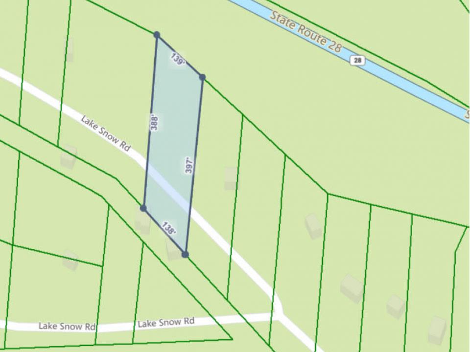 Lake Snow Plot Map