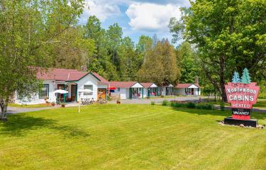 Northwood Cabins - aerial of east side c